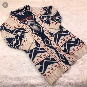 Aztec design cardigan